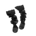 Xi Mufen ultra-thin and transparent flesh sexy over-the-knee socks half socks high socks beautiful legs stockings leg socks stockings black silk. 
