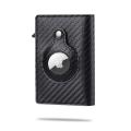 2021 For Apple Airtag Wallet Men Carbon Fiber Fashion ID Credit Card Holder Rfid Slim Airtag Slide Wallet Designer Cardholder. 