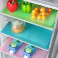 Pack Of 4Sheet (Size30x45cm) Fridge Mat Refrigerator Mat Liners for Shelves Silicone Antibacterial Fridge Mats Drawers Cabinets Protective Pads Moisture Proof Refrigerator Mats. 