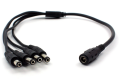 1 Female to 4 Male Splitter DC Cable 4 way power supply Plug Extension connector cord for CCTV Camera 12V 5.5mm 2.1mm. 