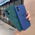 For iPhone Xs Case Fashion Tide Deer New Design Square Original Soft Liquid Silicone Edge Casing Pattern Phone Case Full Back Cover Lens Camera Softcase Protector Cases. 