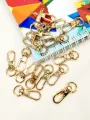 10 High Quality 32mm Metal Swivel Lobster Clasp Hooks Snap Buckles for Bag Strap Keychain DIY Leather Craft Handbag Purse Belt Dog Collar Pet Leash Accessories Rotating Carabiner Clip Hook. 