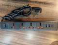 SpeedX 403PUC Power Strip Multi Power Plug Extension Board with 3 USB Ports + 4 Sockets Universal Travel Charging Adapter. 
