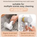5in1 Rechargeable Magic Brush Car Waxing Handheld Scrubber 360 Degree Rotate with 3 Replaceable Multipurpose Brush Heads Kitchen Dishwashing Sponge Electric Cleaning BrushLow. 