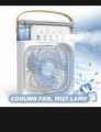 WOE   Mini Air Cooler Fan - Desk Air Cooler Nightstand Air conditioner - Mini evaporative Cooler LED light fan. 
