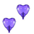 Purple Heart & Stars Foil & Confity Balloons Set. 