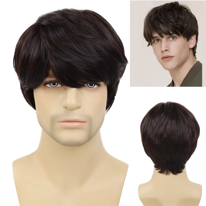 Synthetic%20Hair%20Wigs%20Short%20Black%20Cute%20Boy%20Cosplay%20Wig%20Natural%20Faux%20Hair%20Fiber%20-%20Image%204