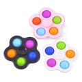 Cute Simple Dimple 5 Sides Popit Spinner Stress and Anxiety Relief Popit For Kids - Q10900. 
