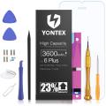 YÖNTEX 3600mAh Replacement Battery Compatible with ìPhone 6 Płus, Ultra High Capacity Li-ion Battery with Repair Tools, Adhesive Strips.. 