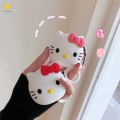 Cute Hello Kitty Apple Airpods 1/2 Case Silicone Wireless Earphone Soft Case Protective Case for I9 I11 Airpods 1&2 (just a case). 