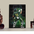 Babar Azam Picture Frame For Boys and Girls Cricket Fans Room Decoration. 
