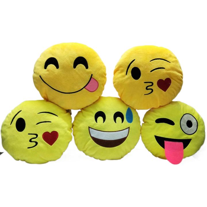Smiley%20Round%20Emoji%20Pillow%2024cm%20Medium%20Size%20with%20Filling%20or%20Cover%20Only,%20Soft%20Cushions%20for%20Home%20Decor%20and%20Gifts%20-%20Image%207