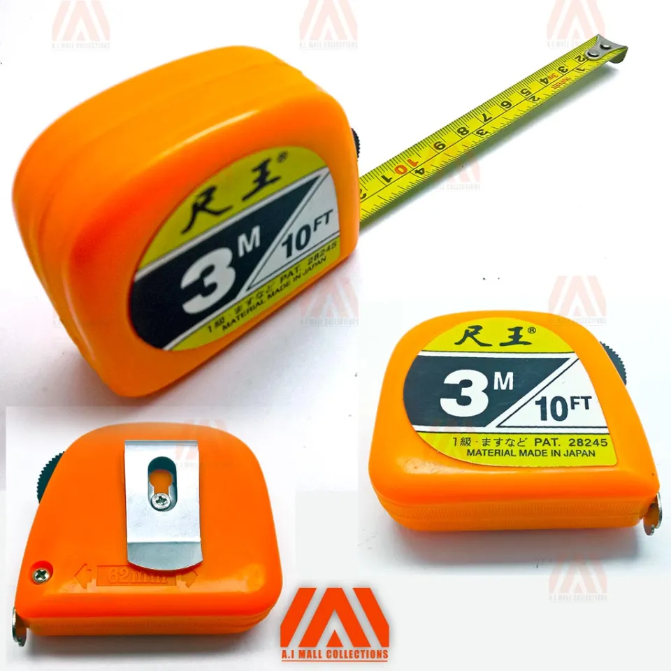 Portable 10 Feet Flexible Metric Steel Measurement Tape Retractable Metric Plastic Round Case Measure 3 Meter Daraz.pk