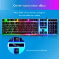 AOC KM100 Cool Backlit Keyboard and Mouse Combo Ergonomic Waterproof Keyboard Color Backlight for Computer PC Laptop  Extra 2% Off. 