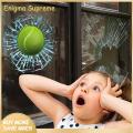 Enigma- Eye-catching 3d Sticker 3d Prank Broken Glass Sticker Realistic Design Waterproof Easy to Apply Car Window Decal for Fun Visual Impact Creative Car Decoration. 