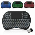 2.4Ghz i8 Mini Wireless Keyboard 2.4GHz with Touchpad & LED Backlit | USB Rechargeable Handheld Remote for Smart TV, Android TV Box, PC, Raspberry Pi & Laptop - Wireless, Numeric Keypad, Plug and Play, Multimedia Keys, Spill Resistant, Touchpad. 
