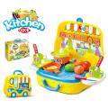 Plastic Luxury Kitchen Set Cooking Toy with Briefcase and Accessories Toys For Kids. 