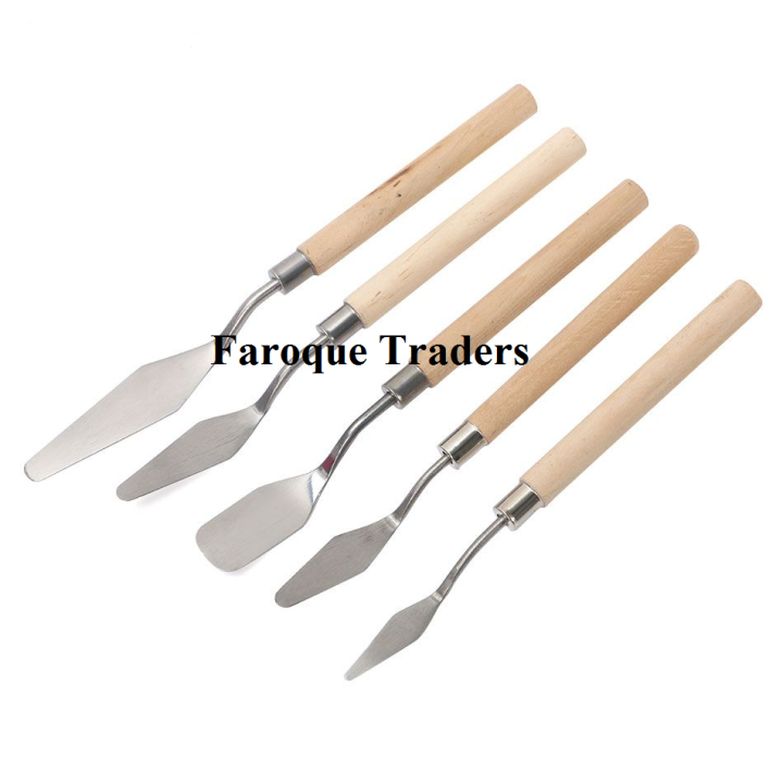 Palette%20Scraper%20Set%20Spatula%20Knives%20for%20Artist%20Oil%20Painting%20Knife%20Tools%20Stainless%20Steel%20Blade%20with%20Wooden%20Handle,%20Painting%20Knives%20(Set%20of%205)%20-%20Image%202