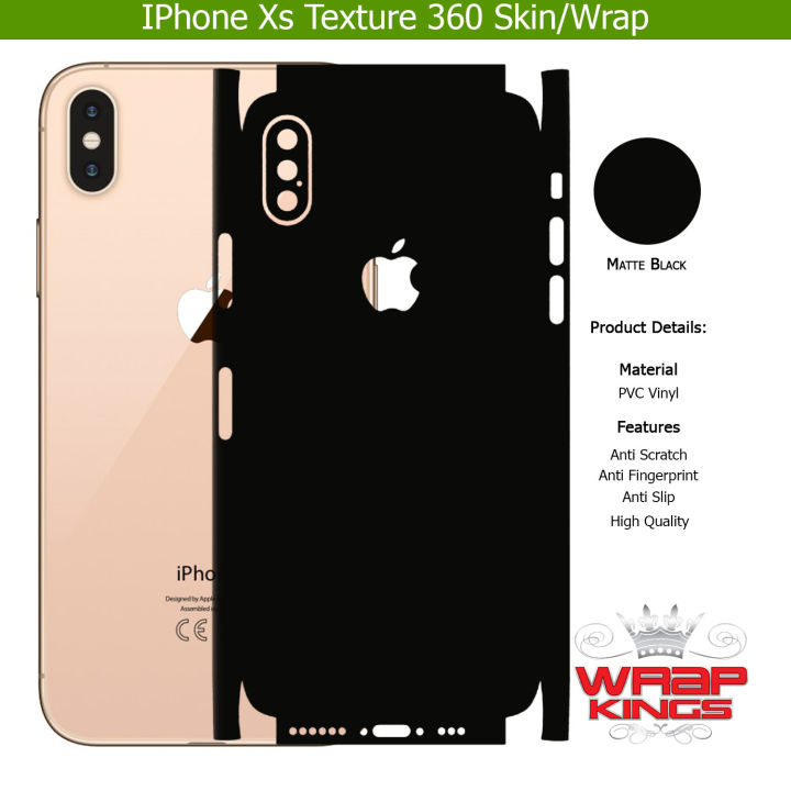 For%20Iphone%20Xs%20Skin/Wrap%20360%20Protection%20Sheet/%20Carbon%20fiber/%20Matte/%20Transparent/%20Lamination%20Back%20And%20Sides%20Included%20Camera%20Skin%20-%20Image%203