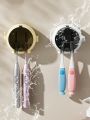 1pc Cute Astronaut Toothbrush Holder Astronaut Shaped Drill Free Bathroom Wall Mounted Toothbrush Organizer Holder For Home. 