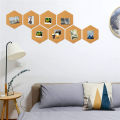 Cork Hexagon Board Decorative Strong Self-Adhesive Bulletin Board For Wall Home Office Decor School Supplies. 