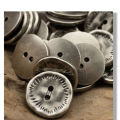 5pcs Antique Metal Buttons Beautiful Irregularly Shaped Buttons 2-hole Flat Button DIY Clothes Sewing Accessories. 