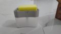 Good Quality New Soap Dispenser Soap Pump & Sponge Caddy With Sponge Dishwashing Soap Holder Sponge Rack 13 oz. 2-in-1 Soap Dispenser Push-Out Liquid Dispenser Kitchen Dishwashing Brush Scouring Pad Detergent Automatic Dispenser Soap Sponge Caddy. 