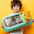 Car Racing Adventure Game Option Sound Simulation Driving Music Effects with USB + Cells Child Steering Wheel Toy Gifts. 