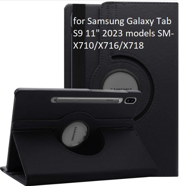 Case Samsung S9fe Flip Case for Samsung Galaxy Tab S9 11" 2023 models SM-X710/X716/X718 Rotate flip case Tablet Case Galaxy Tab S9 Smart Book Cover