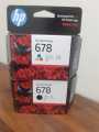 HP 678 Black & Color Original Ink Cartridge SET  (CZ107AA / CZ108AA). 