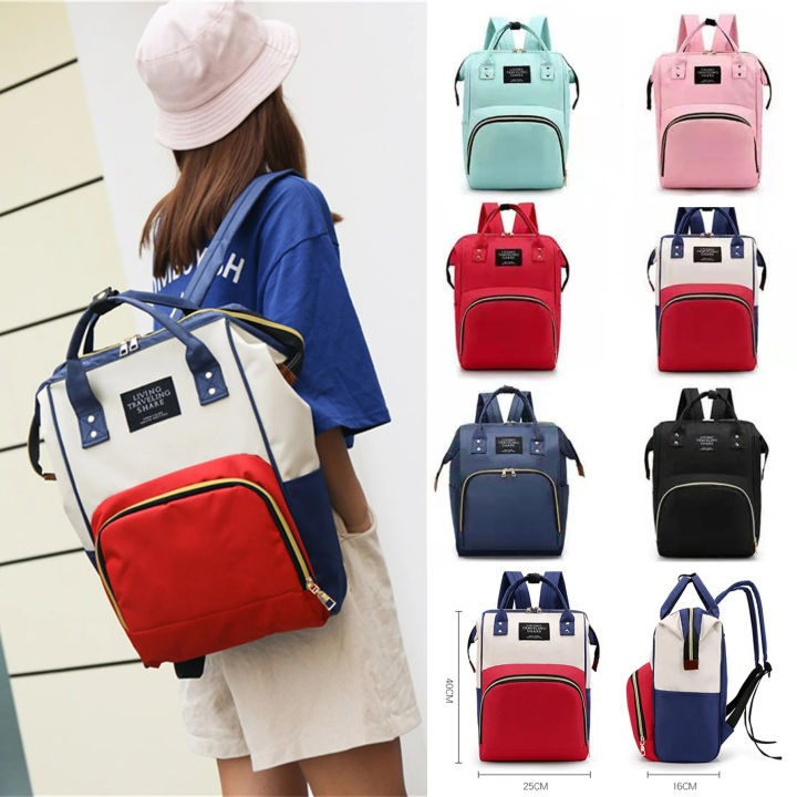 Diaper Bag Simple, Stylish, Lightweight, Double Shoulder Mommy Bag Multi functional, Large Capacity Outgoing Mother and Baby Bac