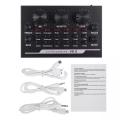 V8 Audio External USB Sound Card - Live Webcast Sound Card For Mobile Phone & PC. 