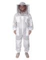 3 Layers Ventilated Bee Suit - Ultra Breeze Full Body Beekeeping Suits for Men & Women Beekeeper Bee Keepers with Fencing Veil Hat Hood (Small to 4XL Size Available). 