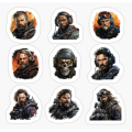 call of duty stickers | A6 uncut cod poster | gaming warzone battle royale. 