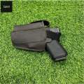 Pure Leather Universal Pstl Cover With Extra Magazine Pocket | Inner & Outer Use for Right & Left Hand. 