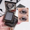 Smoky Glitter Eyeshadow Punk Black Shimmer Pink Mashed Potatoes Texture Cool Monochrome Eye Shadow Palette Pearly Matte Makeup. 