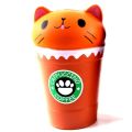 jeansame New Cappuccino Coffee Cup Squish Antistress Kawaii Squishies Slow Rising Jumbo Scented Cat Funny Toys For Children Boys and Girl. 