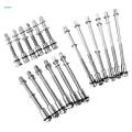 6Pcs Drum Tension Rods Rust Resistance 6mm for Snare Drum Percussion Instrument Replacement Accessory. 