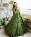 MUSHIF 3Pc Stitched Shiffon Maxi - Two Layers Border Long Flare Maxi - Frock For Girls and Women.. 