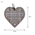 Wall Hanging Plaque Funny Friendship Gifts Accent Heart Pendant Wooden Signs Wall Art Decor for Best Friend Dorm Home Indoor Outdoor Bedroom. 