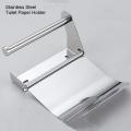 Tissue paper holder IMPORTED QUALITY NOT LOCAL MADE IN GUJRANWALA  Silver and Black Color Stainless Steel with cover Tissue Roll Dispenser Toilet Roll Paper Holder Tissue Roll Dispenser for toilet bathroom washroom bathroom accessories Wall mounted. 