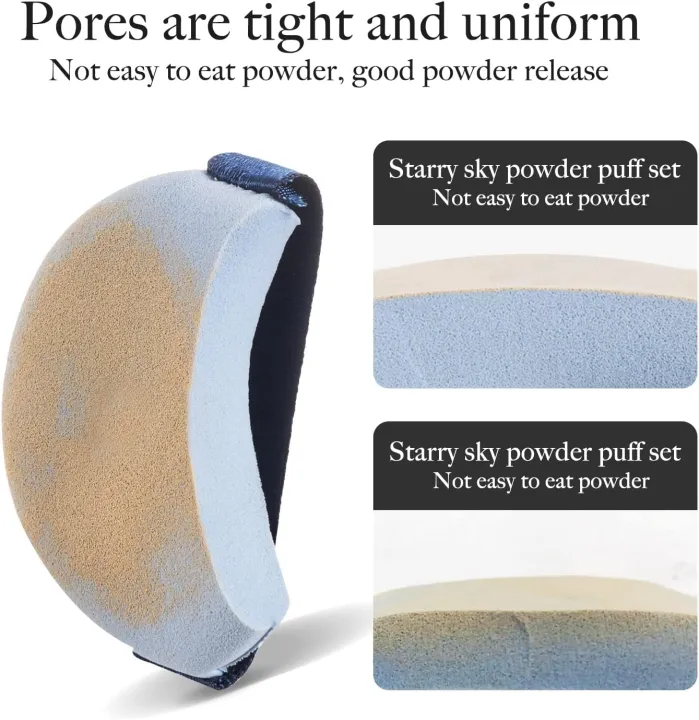 FANTZEI%206%20Pieces%20Mini%20Powder%20Puff%20Face%20Soft%20Makeup%20Puff%20Velour%20Cosmetic%20Foundation%20Blender%20Sponge%20In%20Different%206%20Colors%20Beauty%20Makeup%20Tools%20-%20Image%205