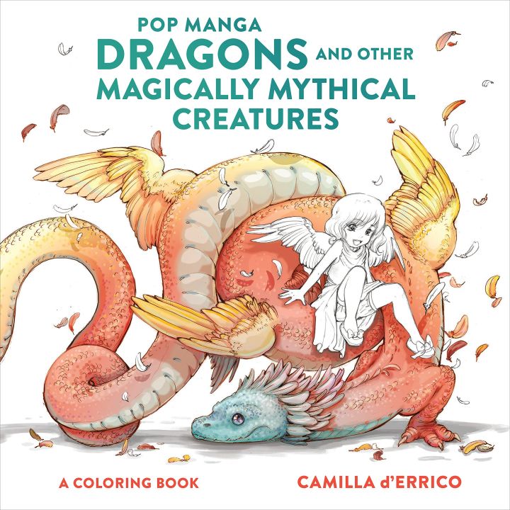 Liberty Books - Pop Manga Dragons and Other Magically Mythical Creatures: A Coloring Book
