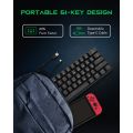 BLACK SHARK  SIXGILL K4 60% MECHANICAL KEYBOARD GAMING BLUE SWITCH FULL RGB WIRED PROGRAMMABLE (BLACK). 