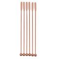 Stainless steel stir bar-6X coffee drink mixer-Rose gold. 