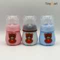 2376 Baby Glass Feeders Bottle wide Neck Teat Imported Baby Glass Feeder Bottle for Kids. 