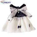 Adorable Cat Princess Dress with Bow-knot Faux Pearl Design Extra Soft Summer Ready Pet Outfit. 