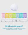 Eono 7 Day Pill Organizer Box 7 Compartments Medicine Box BPA Free for Vitamin, Fish Oil Tablets, Medicines or Additives (German Days of Week). 
