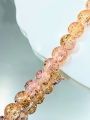 50pcs Glass Crackle Beads – 70 Plus Colors of 8mm Round Shape Beads – Superior Eye-Catching Glitter Shine Multicolor Mix for Jewelry Making. 