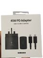 Samsung 45W PD USB-C Port Power Adapter 3 Pin (5A/1.8M) With C2C Cable. 